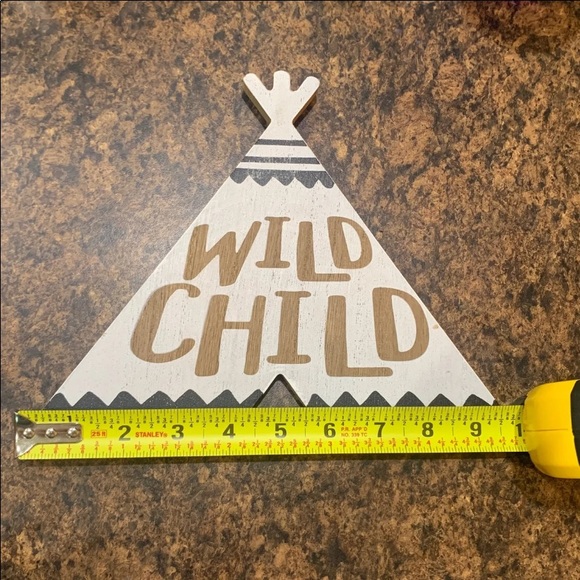 WILD CHILD Teepee Wood Wall Decor - Picture 7 of 7